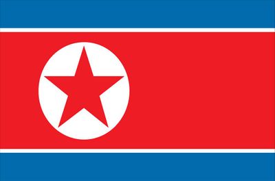 North Korea World Flag